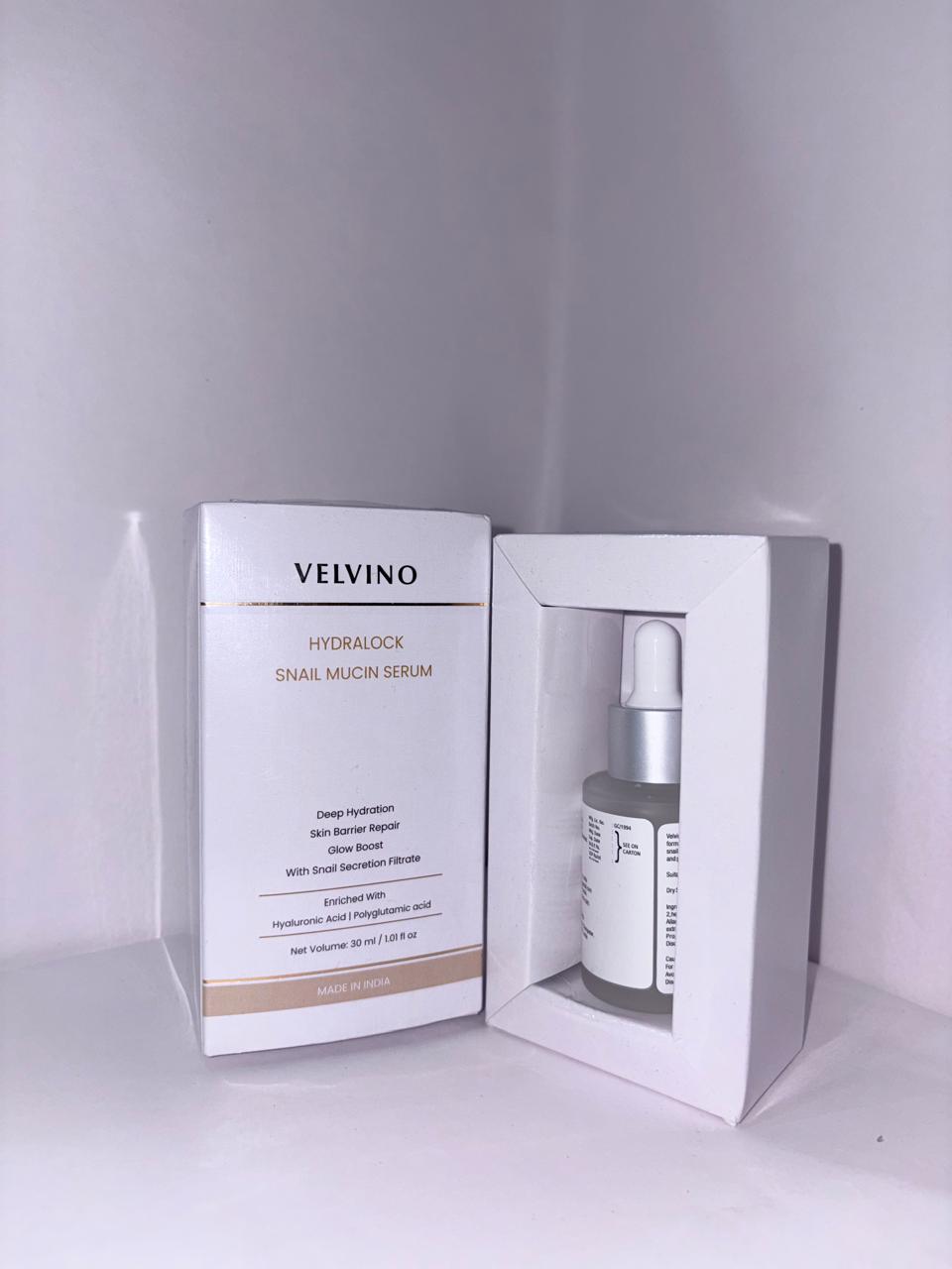 Velvino Hydralock Snail Mucin Serum